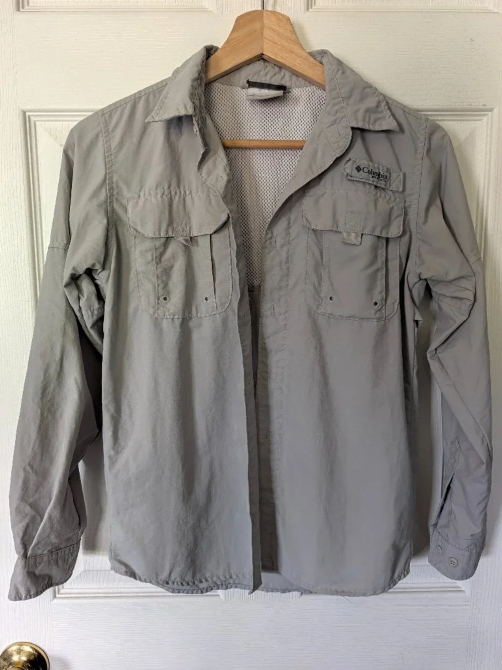 Size 10-12 Kids Columbia Active Shirt Hiking Fishing